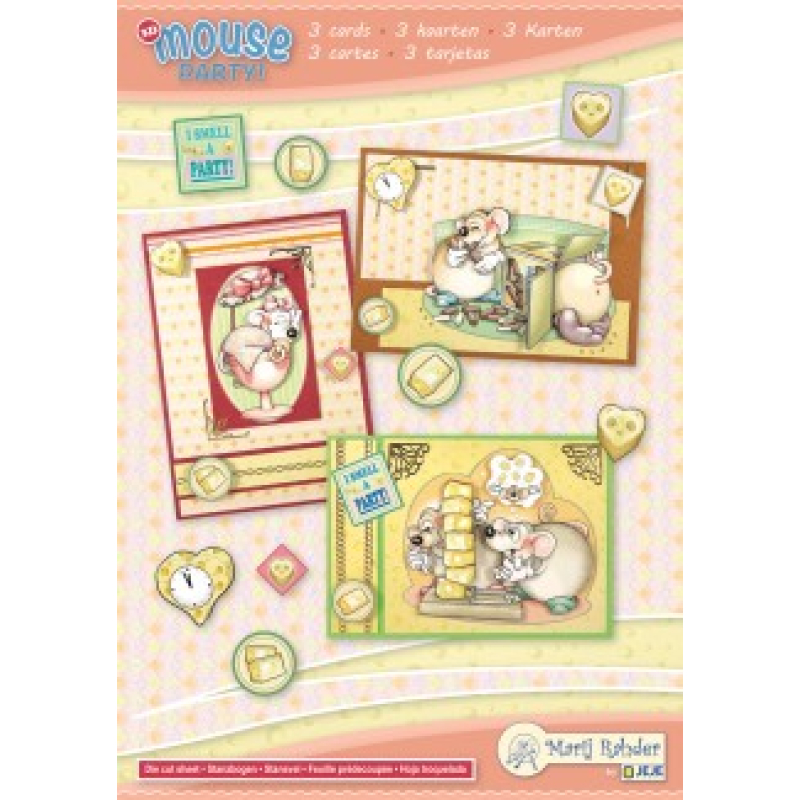 Marije Rahder Mouse Party A5 complete card set (9.009)